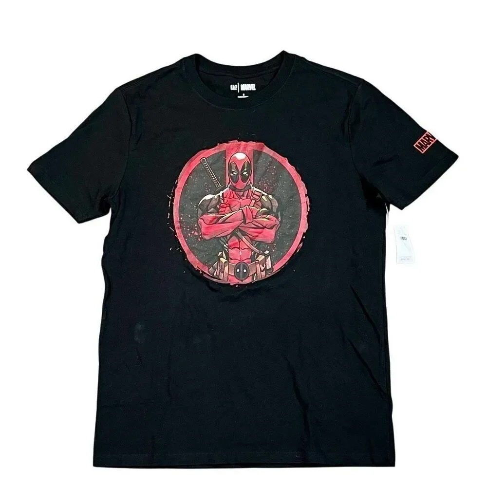 New! NWT Gap Marvel Deadpool Tee Shirt Small